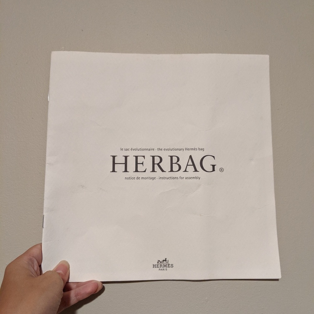 Hermès herbag 39 black Canvas and leather - Picture 6 of 8